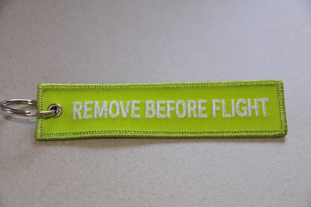 Keyring SWISS / Remove Before Flight (logo) – Gone Flying Store