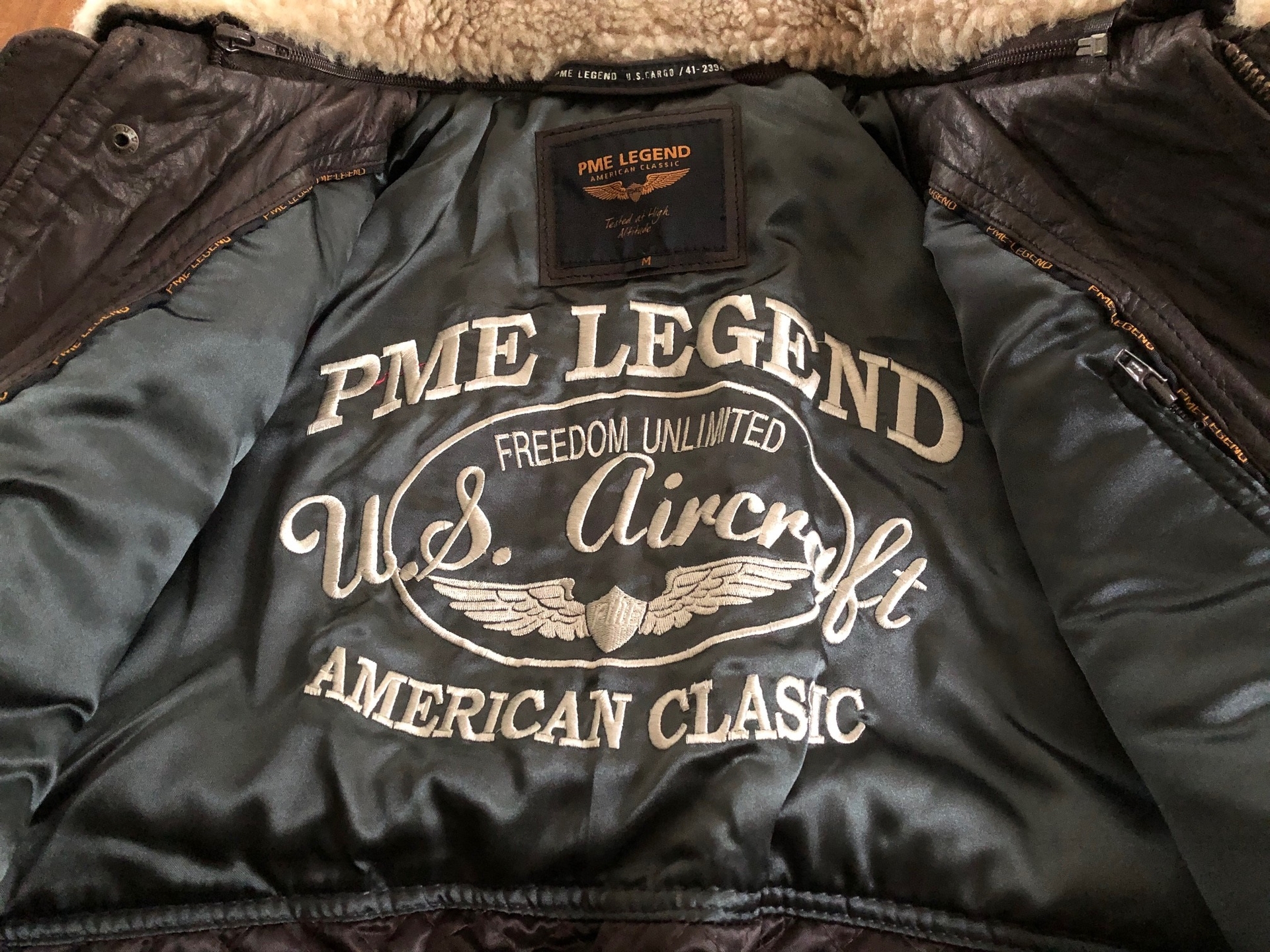 aantrekken Melancholie de elite leather flight jacket PME Legend size Medium - the Aviation Store.net