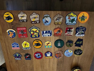 collection A-10 Thunderbolt patches: 124 patches + 3 nametags