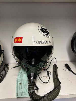 HGU-26P flight helmet & MBU-5/P oxygen mask ALA 12 F-4C Phantom pilot TTE Barahona