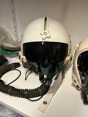 HGU-26/P flight helmet + MBU-5/P oxygen mask