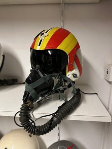 HGU-33 flight helmet Lt Commdr Clooney Spanish Navy AV-8 Harrier + MBU-4 oxygen mask