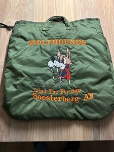 Flyers helmet bag embroidery Wolfhounds 32nd TFS Soesterberg AB, NL