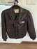 USAF leather A-2 flight jacket size 42R with Wolfhounds backpainting_