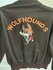 USAF leather A-2 flight jacket size 42R with Wolfhounds backpainting_